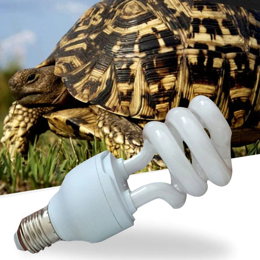 Ultraviolet Light Bulb 5.0 10.0 UVB 13W 26W Pet Reptile Light Glow Lamp Daylight Bulb for Tortoise Fish Amphibians  FebMiss   