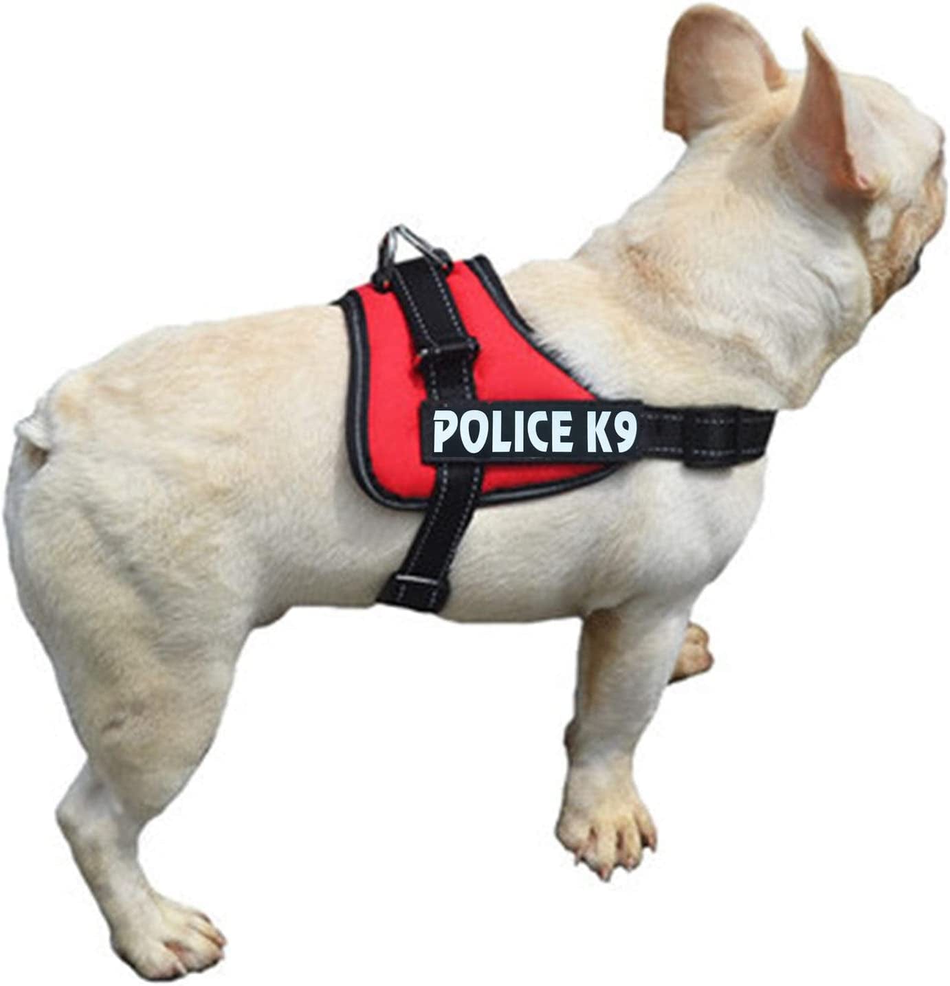Umisun Removable Dog Patches for Vests & Harness - Reflective / 2" X 6" Large White Letter/2 Pack,Police Animals & Pet Supplies > Pet Supplies > Dog Supplies > Dog Apparel Umisun   