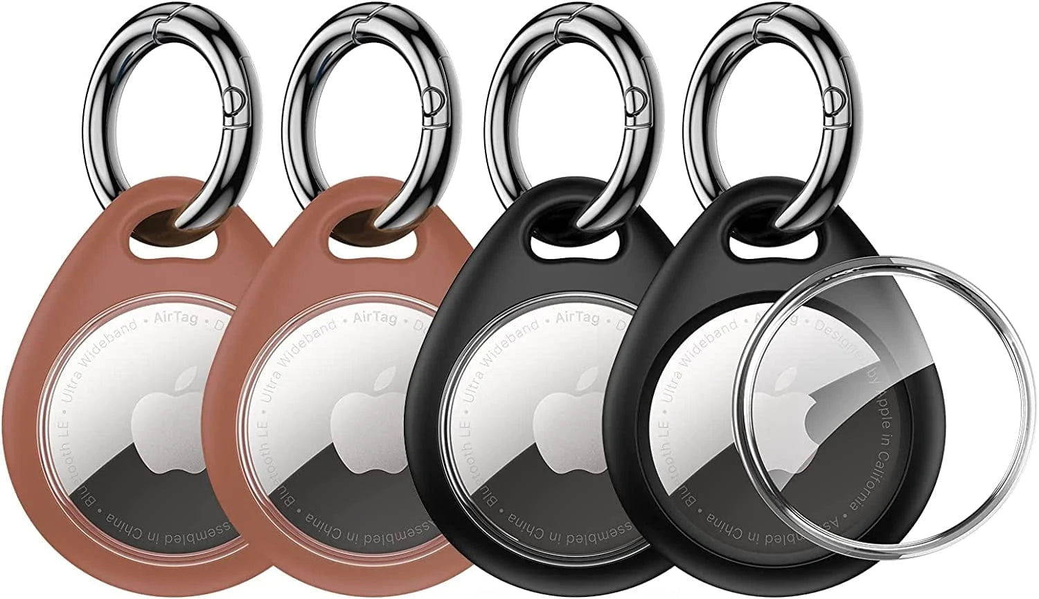 Unbreakcable 4-Pack Airtag Case with Keychain [Lock Design][Lightweigh –  KOL PET
