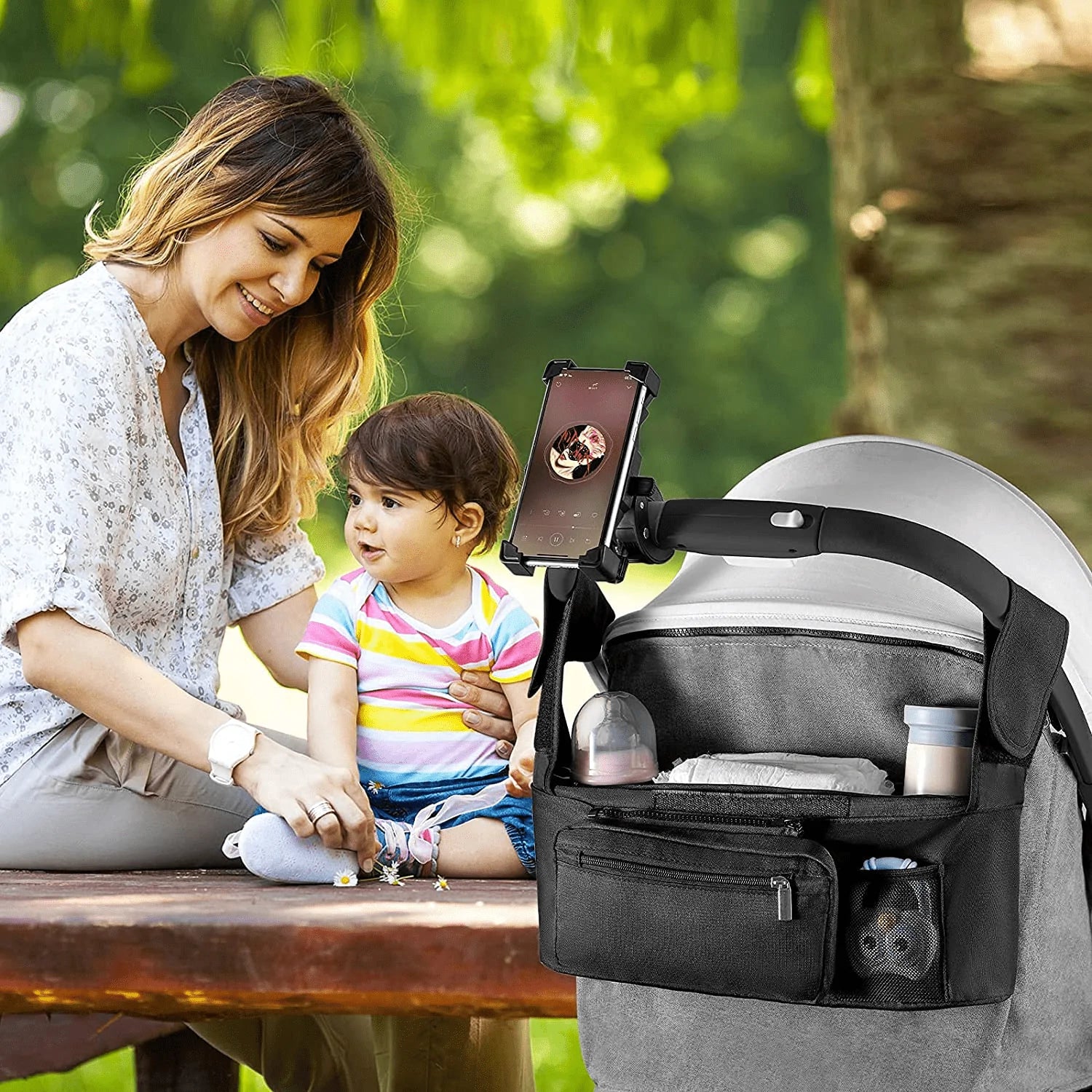 Universal Stroller Organizer Accessories with Insulated Stroller