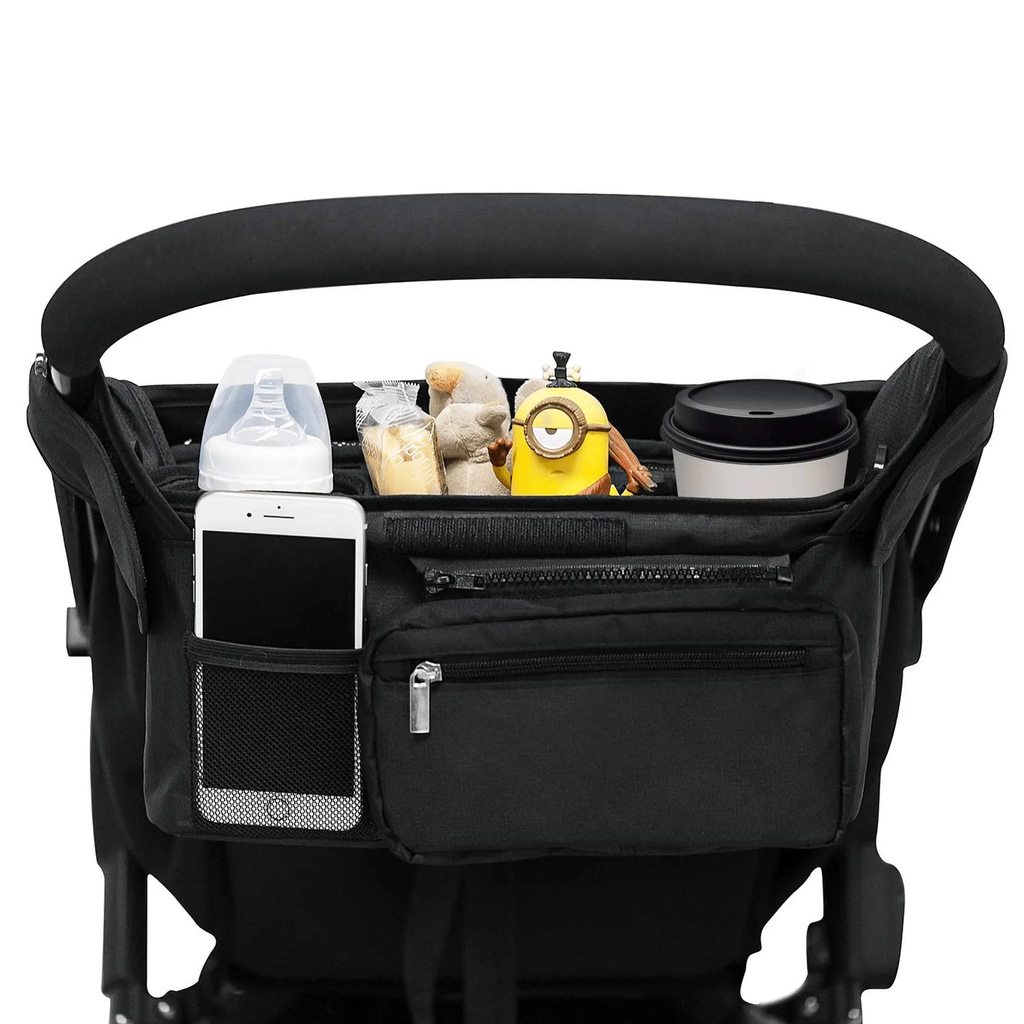 Universaler Kinderwagen Organizer mit 2 isolierten Getrankehaltern Lu KOL PET