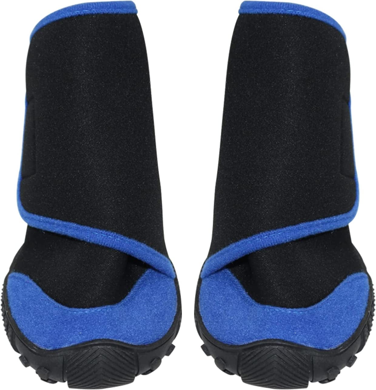 URBEST Dog Shoes, Warm Dog Boots, with Warm Inner Lining, Reflective Durable Cotton Paw Protectors, for Snow Winter Outdoor Booties Pet Paw Protector for Small Medium and Large Dogs (Blue, S) Animals & Pet Supplies > Pet Supplies > Dog Supplies > Dog Apparel URBEST   