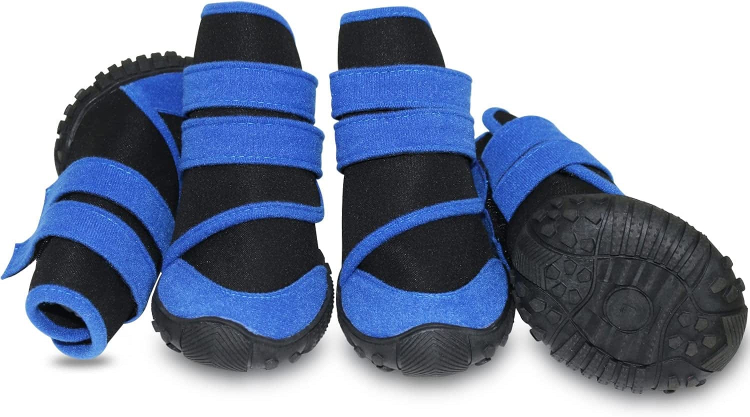 URBEST Dog Shoes, Warm Dog Boots, with Warm Inner Lining, Reflective Durable Cotton Paw Protectors, for Snow Winter Outdoor Booties Pet Paw Protector for Small Medium and Large Dogs (Blue, S) Animals & Pet Supplies > Pet Supplies > Dog Supplies > Dog Apparel URBEST Blue XXL 