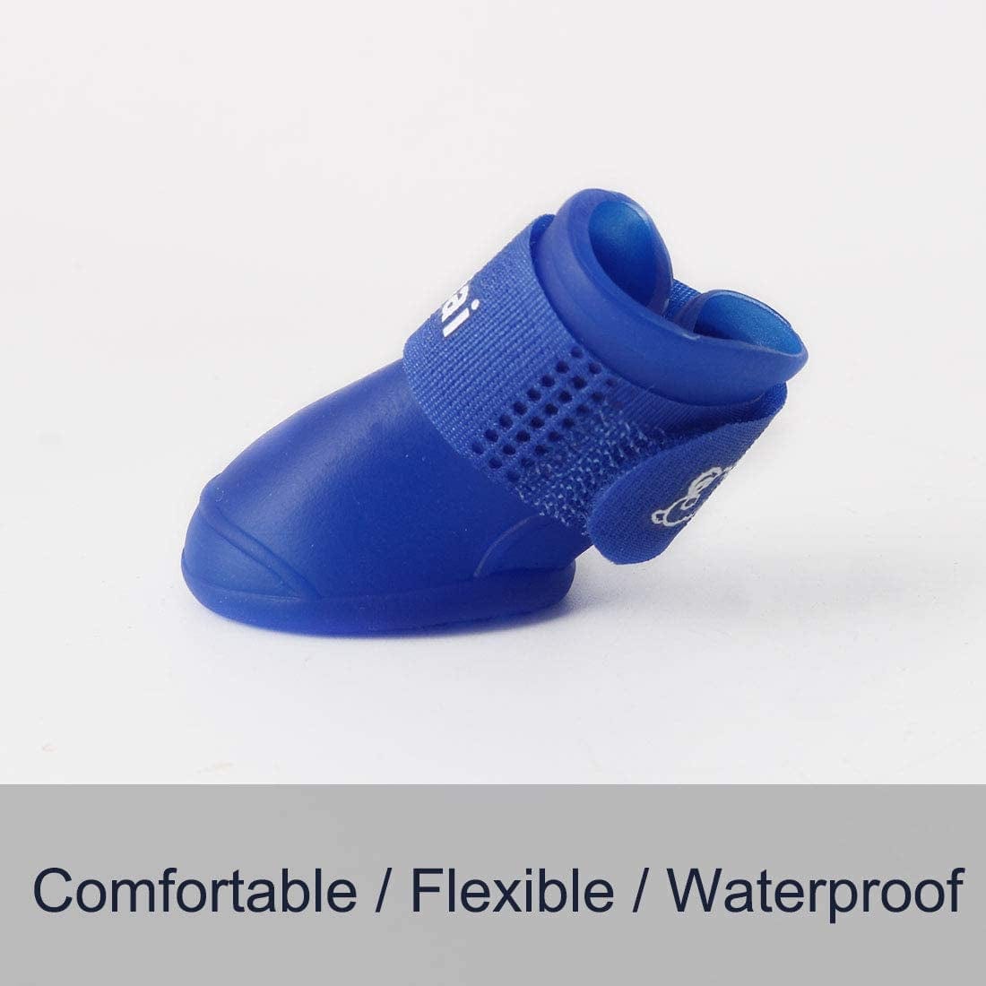 Uxcell Dog Rain Shoes Pet Boots Water Wear Resistant Anti-Slip for Dog Outdoor Running Shoes Paw Protectors Blue 4 Pcs, S Animals & Pet Supplies > Pet Supplies > Dog Supplies > Dog Apparel uxcell   