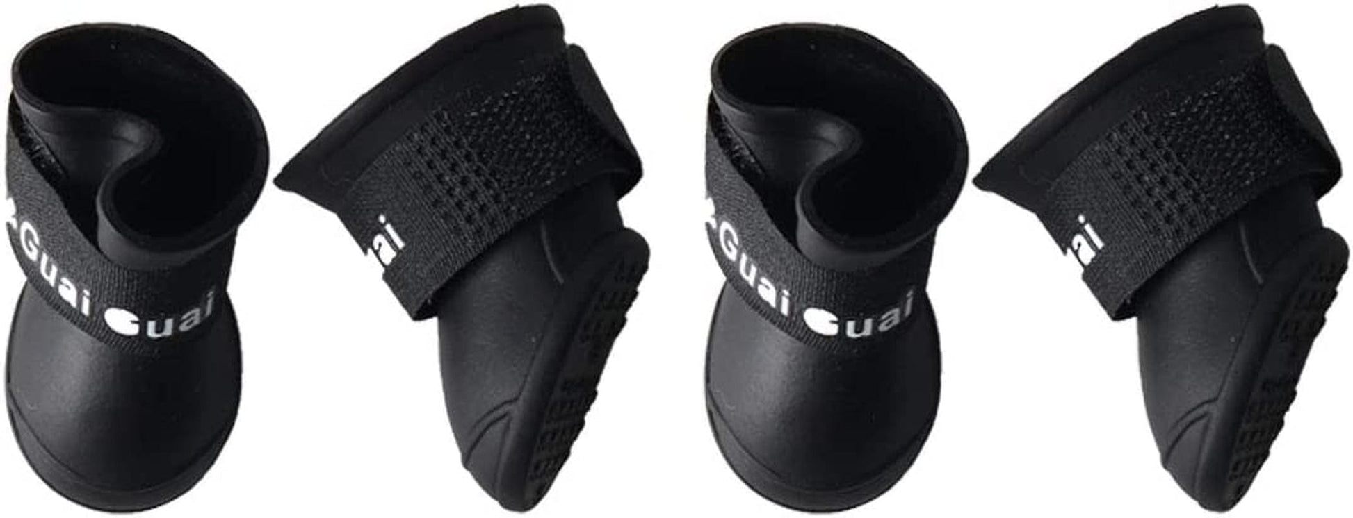 Uxcell Dog Rain Shoes Pet Boots Water Wear Resistant Anti-Slip for Dog Outdoor Running Shoes Paw Protectors Blue 4 Pcs, S Animals & Pet Supplies > Pet Supplies > Dog Supplies > Dog Apparel uxcell Black 2.2"x1.8"(L*W) 