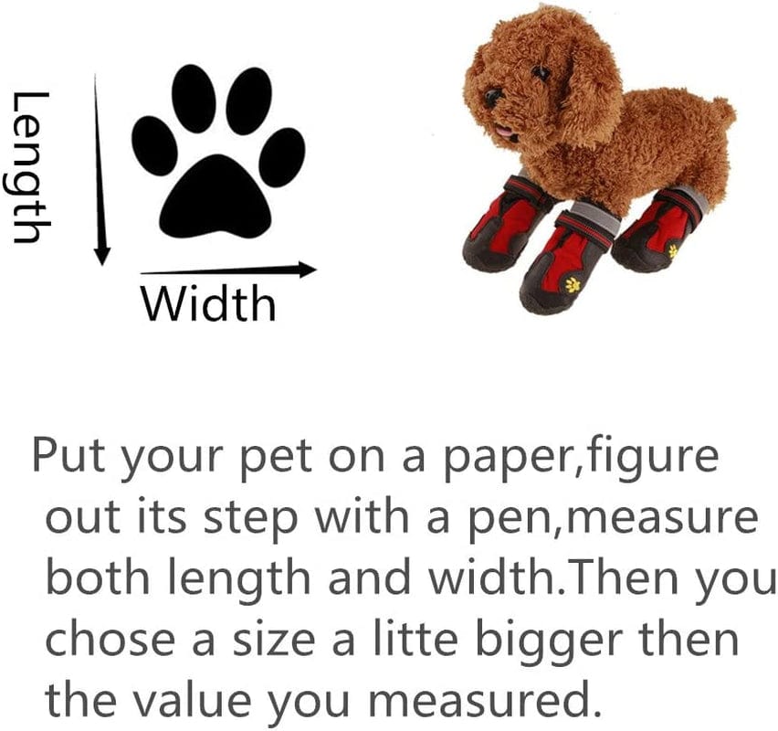 V-Hao Adjustable Dog Boots Non-Slip Tear-Resistence Pet Booties for Dog Waterproof Paw Protectors Durable Dog Hiking Shoes Outdoor Animals & Pet Supplies > Pet Supplies > Dog Supplies > Dog Apparel V-Hao   