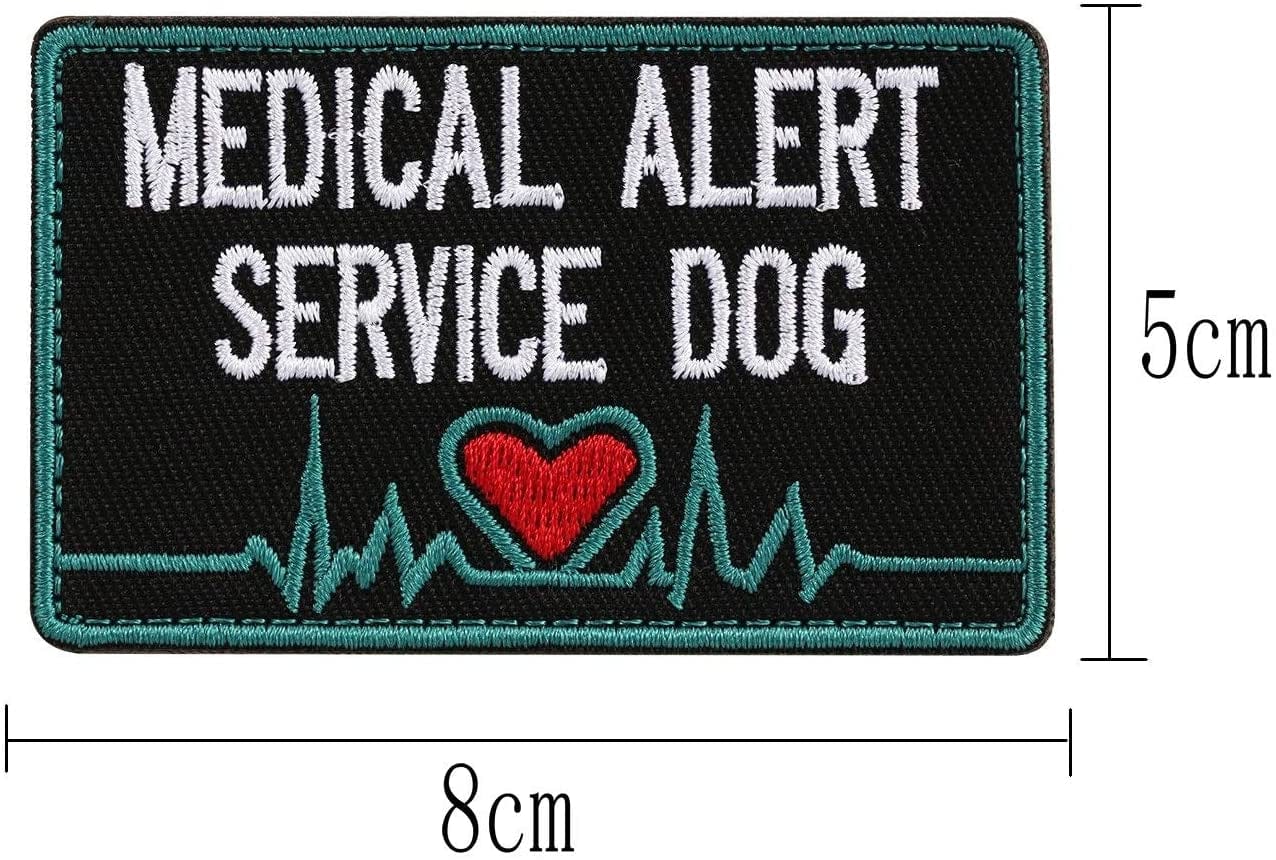 Vevins Service Dog Vest Patches - K9 in Training Hook and Loop Tag - Embroidered Morale Patches for Tactiacl Dog Harness Backpack Animals & Pet Supplies > Pet Supplies > Dog Supplies > Dog Apparel Vevins   