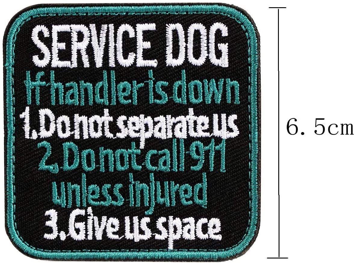 Vevins Service Dog Vest Patches - K9 in Training Hook and Loop Tag - Embroidered Morale Patches for Tactiacl Dog Harness Backpack Animals & Pet Supplies > Pet Supplies > Dog Supplies > Dog Apparel Vevins   