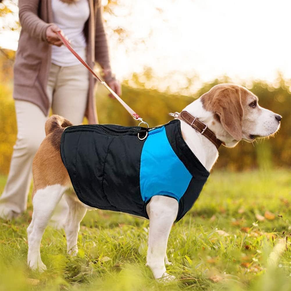VISVIC Dog Coats Dog Warm Jacket Vest Coat Cold Weather, Pet Winter Clothes for Small Medium Large Dogs, Dog Warm Padded Vest Coat, Zip up Sports Outwear Pet Apparel with Dual D Ring Leash Animals & Pet Supplies > Pet Supplies > Dog Supplies > Dog Apparel shenghuius   