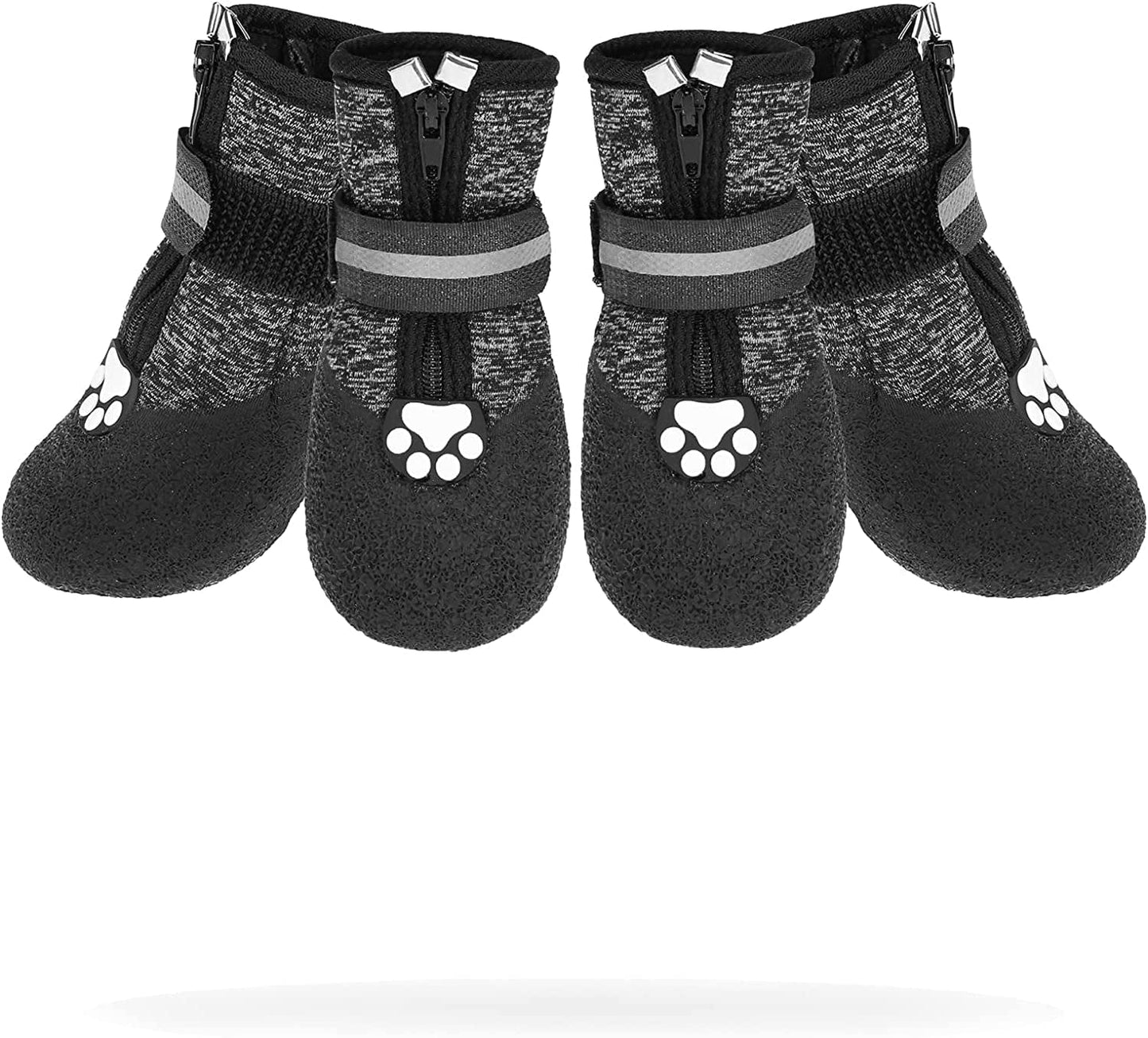 VKPETFR Breathable Dog Boots - Waterproof Shoes for Dogs with Reflective Strip for All Seasons, Anti-Slip Socks Paw Protector Heat Protection for Indoor and Outdoor Puppy Hiking Animals & Pet Supplies > Pet Supplies > Dog Supplies > Dog Apparel VKPETFR Medium  