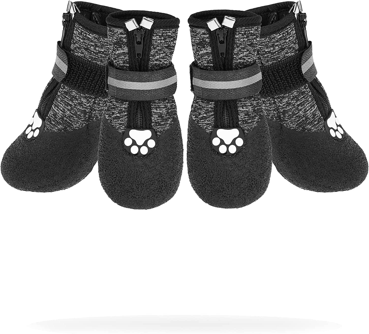 VKPETFR Breathable Dog Boots - Waterproof Shoes for Dogs with Reflective Strip for All Seasons, Anti-Slip Socks Paw Protector Heat Protection for Indoor and Outdoor Puppy Hiking Animals & Pet Supplies > Pet Supplies > Dog Supplies > Dog Apparel VKPETFR Medium  