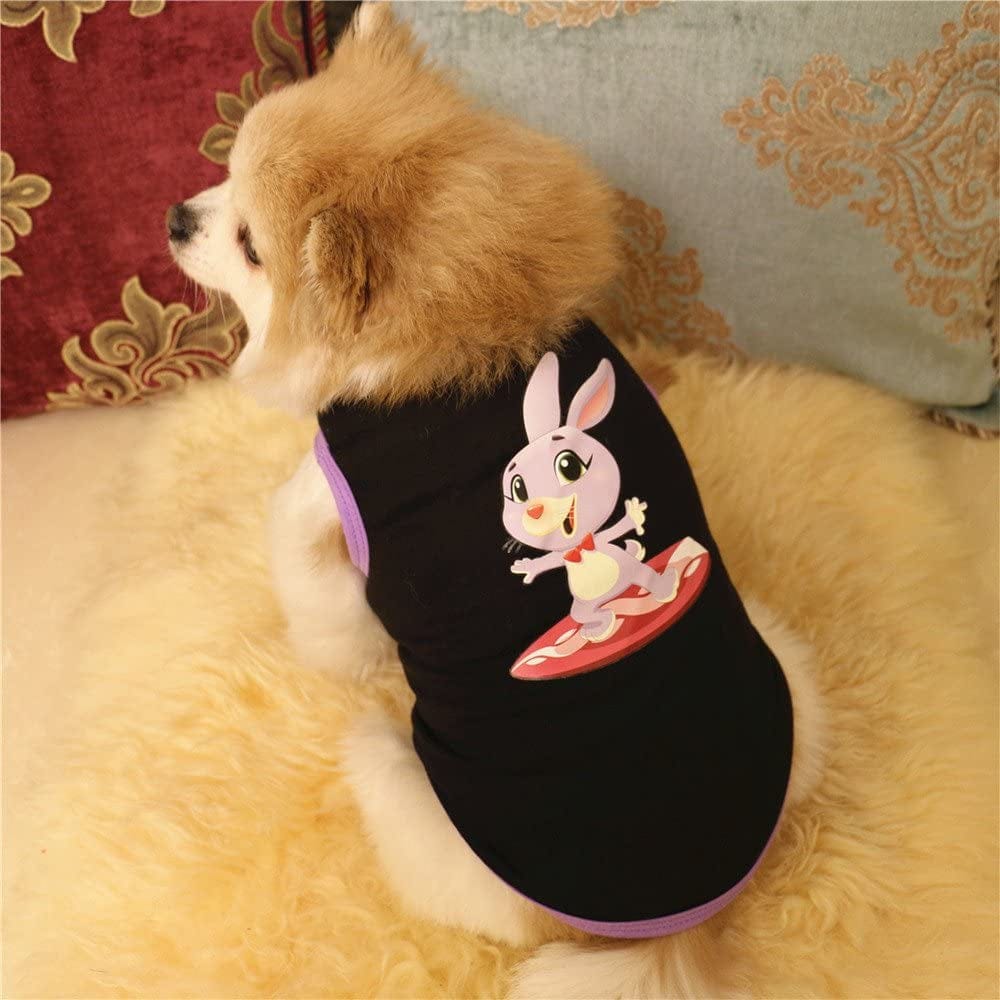 VKVWIV Girl Dog Shirts Easter Dog Clothing Cotton Vest Puppy Costume for Small Dog Medium Dog Sweaters for Male Dogs Animals & Pet Supplies > Pet Supplies > Dog Supplies > Dog Apparel VKVWIV   