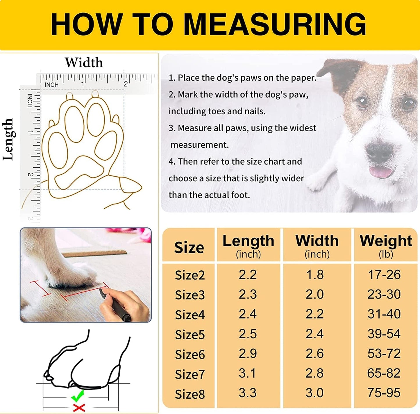 VOOPET Dog Booties for Hot Pavement Dog Shoes Paw Protectors, Waterproof Dog Hiking Boots Avoid Injury with Reflective Nylon Elastic Straps - Stay on Well & Non Slip Outsole Safety for Snowy Mudd Animals & Pet Supplies > Pet Supplies > Dog Supplies > Dog Apparel VOOPET   