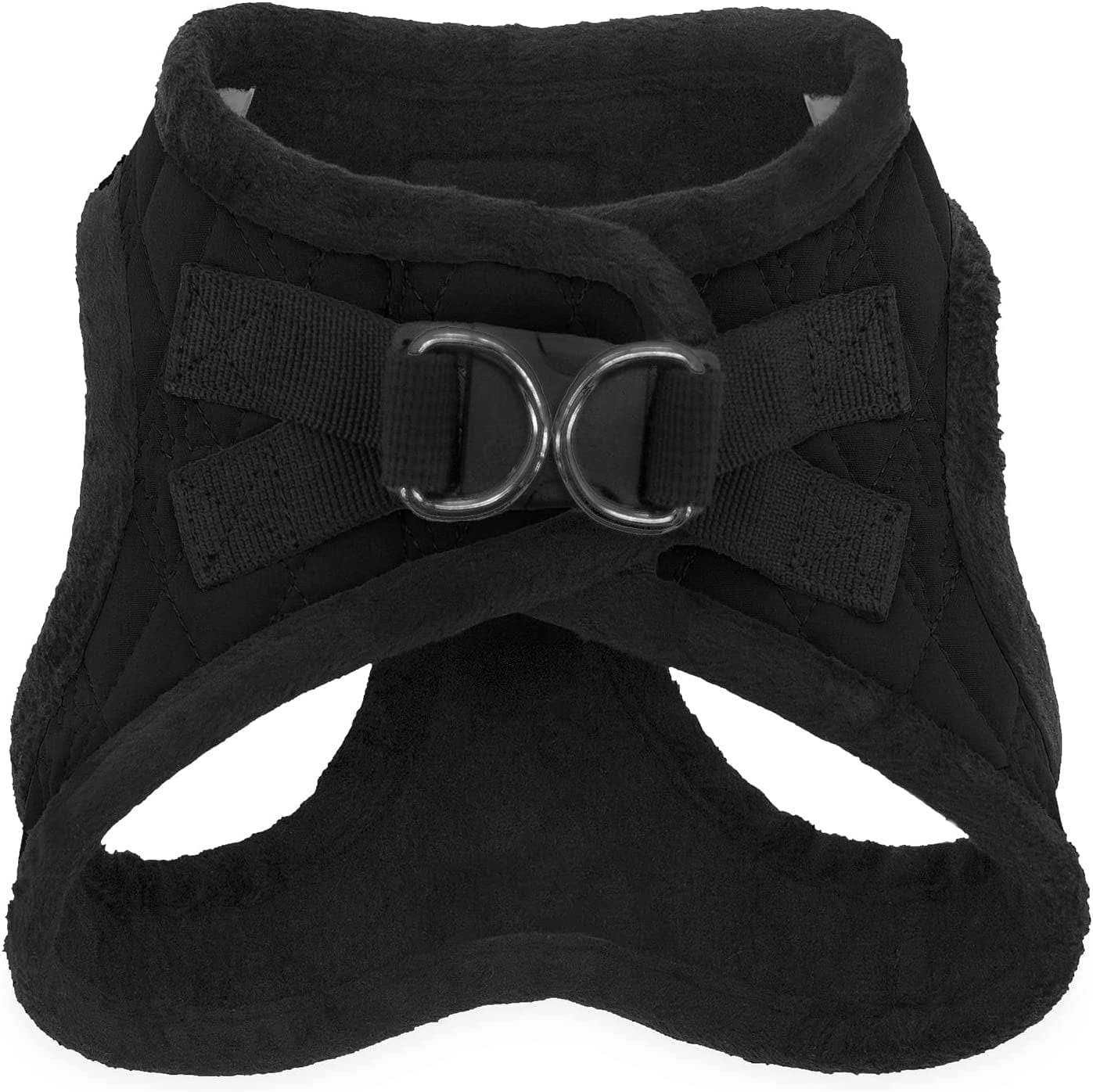 Voyager Step-In Plush Dog Harness – Soft Plush, Step in Vest Harness for Small and Medium Dogs by Best Pet Supplies - Black Plush, S (Chest: 14.5 - 16") Animals & Pet Supplies > Pet Supplies > Dog Supplies > Dog Apparel Best Pet Supplies   