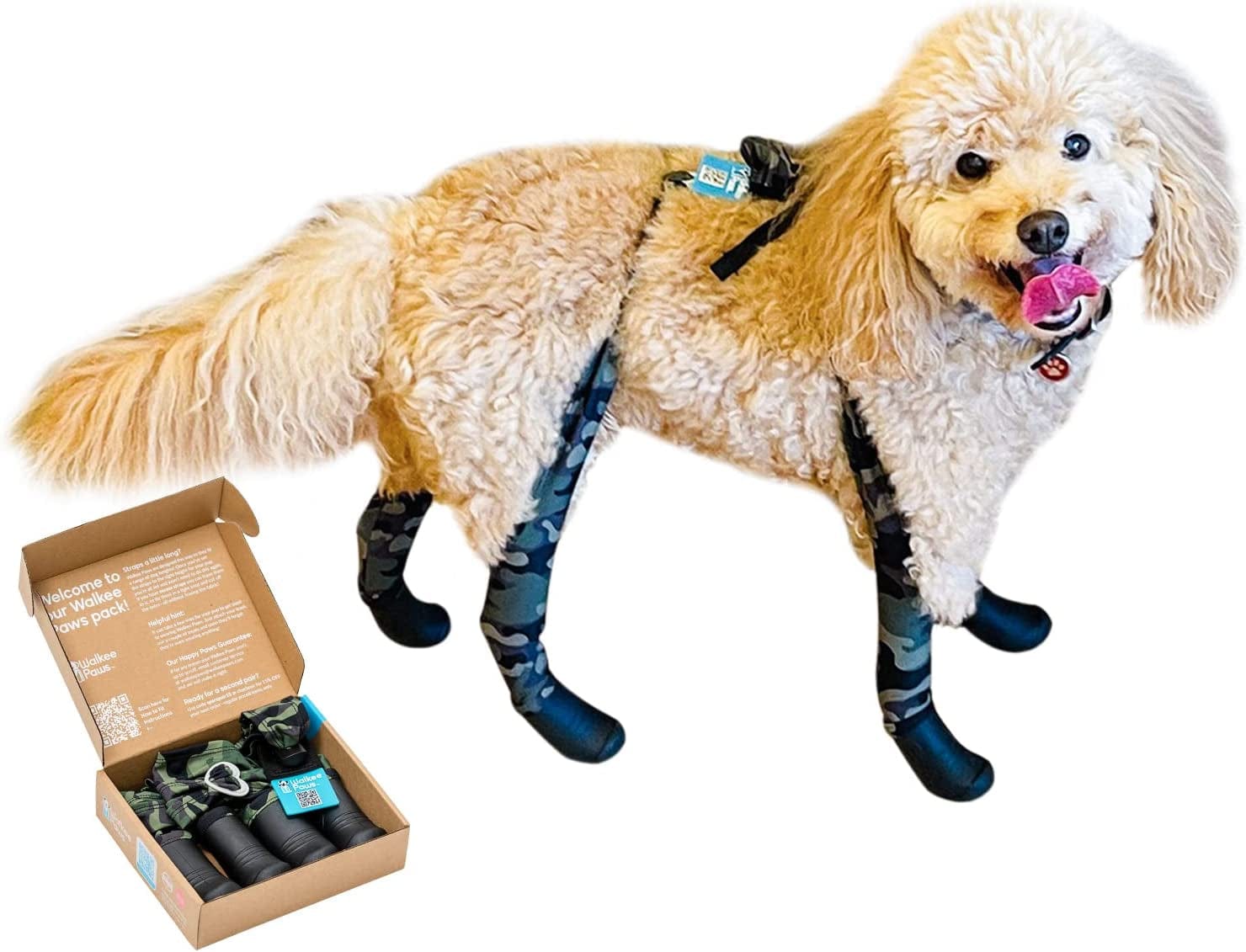 Walkee Paws New Deluxe Easy-On Dog Boot Leggings, Seen on