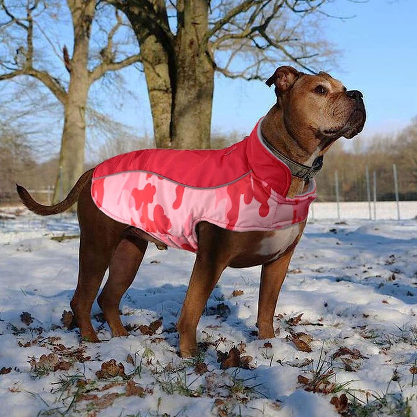 Warm Dog Jacket Reversible Fleece Winter Dog Vest for Cold Weather, Waterproof Windproof Dog Winter Coat Reflective with Magic Strip&Furry Collar for Small Medium Large Breeds Dogs Puppies Cat Pet Animals & Pet Supplies > Pet Supplies > Dog Supplies > Dog Apparel Nanaki   