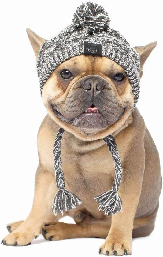 Warm Pet Dog Knitted Hat,Dog Hats for Small Dogs,Warm Winter Dog Hat Knit Snood Headwear for Pets, Pet Christmas Winter Warm Caps (L) Animals & Pet Supplies > Pet Supplies > Dog Supplies > Dog Apparel PENGBU   