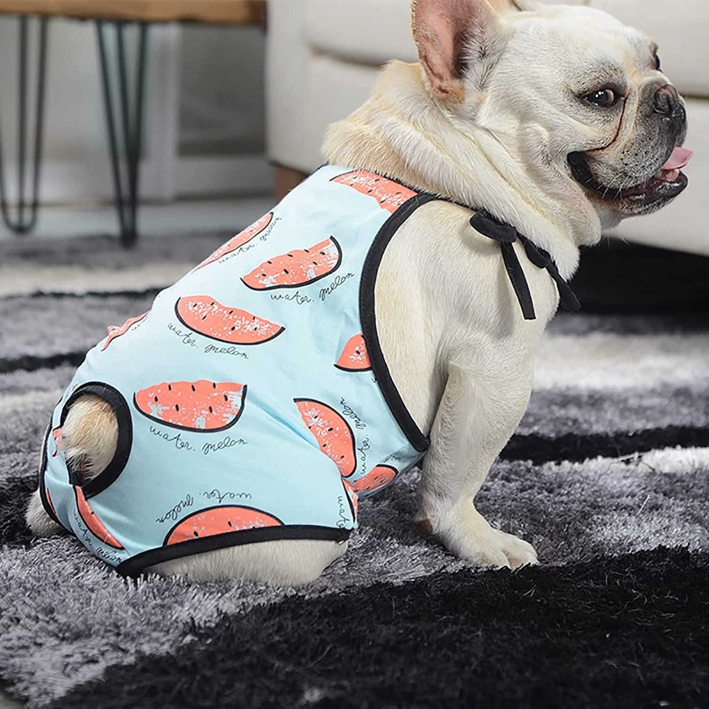 Washable Dog Diaper Jumpsuit Female Summer Spring, Soft Cotton Sanitary Pantie with Adjustable Suspender for Girl Dog Puppy, Reusable Doggies Period Pants Incontinence Small Medium Dogs Pet Underwear Animals & Pet Supplies > Pet Supplies > Dog Supplies > Dog Apparel PUMYPOREITY   