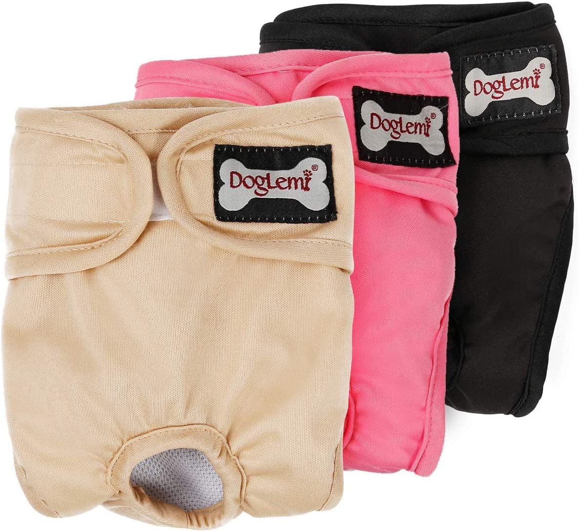 Washable Dog Diapers Premium Male & Female Dog Diapers Easywear Durable Doggie Diapers Machine Washable Solution for Pet Incontinence and Long Travels - 3 Pack Set (XS) Animals & Pet Supplies > Pet Supplies > Dog Supplies > Dog Apparel OCSOSO XL  