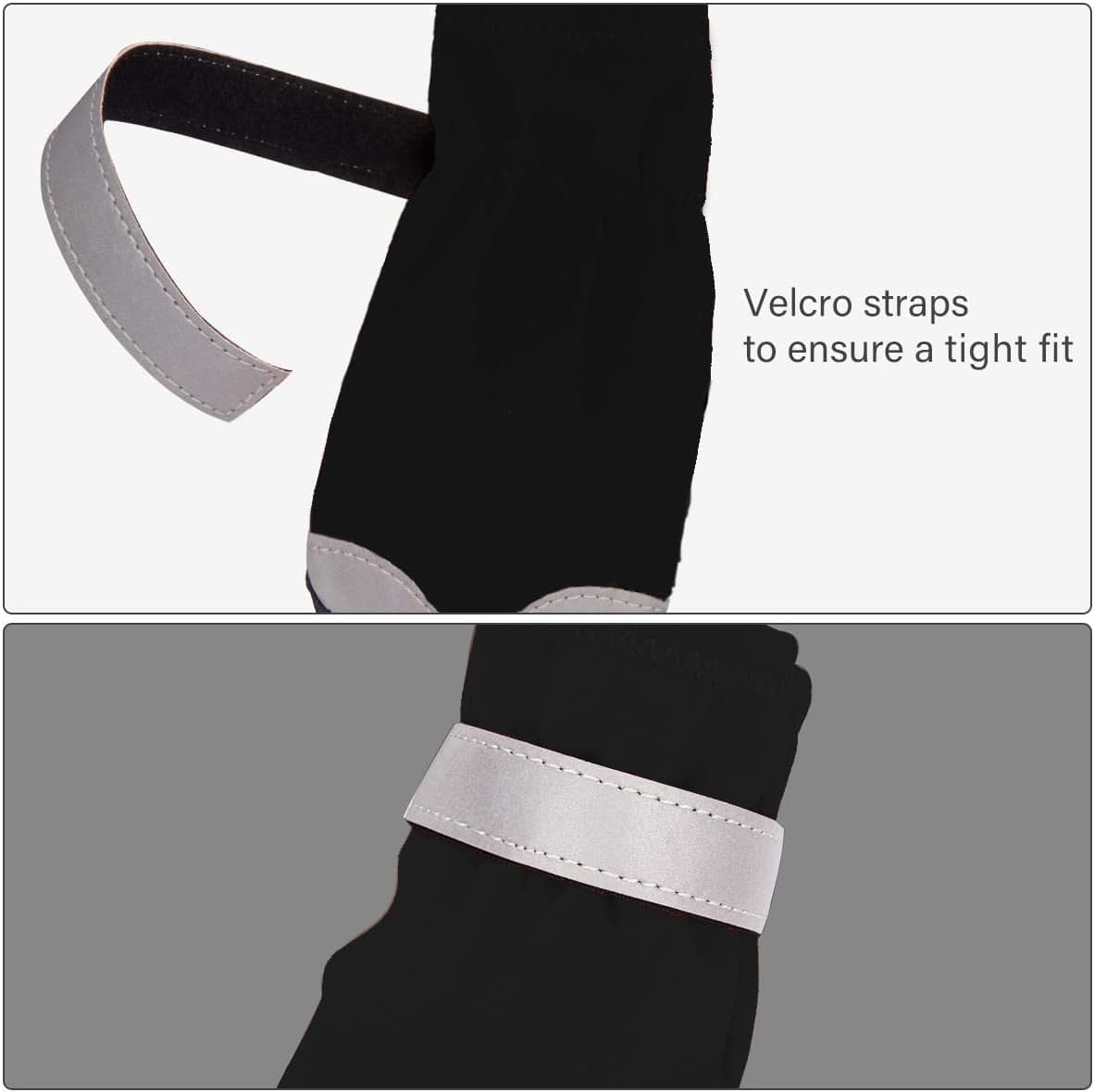 Waterproof Dog Shoes for Large Medium Dogs - Winter Snow Dog Booties Paw Protection with Adjustable Straps Rugged Anti-Slip Sole - Hiking Outdoors Pet Boots Paw Protectors Comfortable Animals & Pet Supplies > Pet Supplies > Dog Supplies > Dog Apparel Dociote   