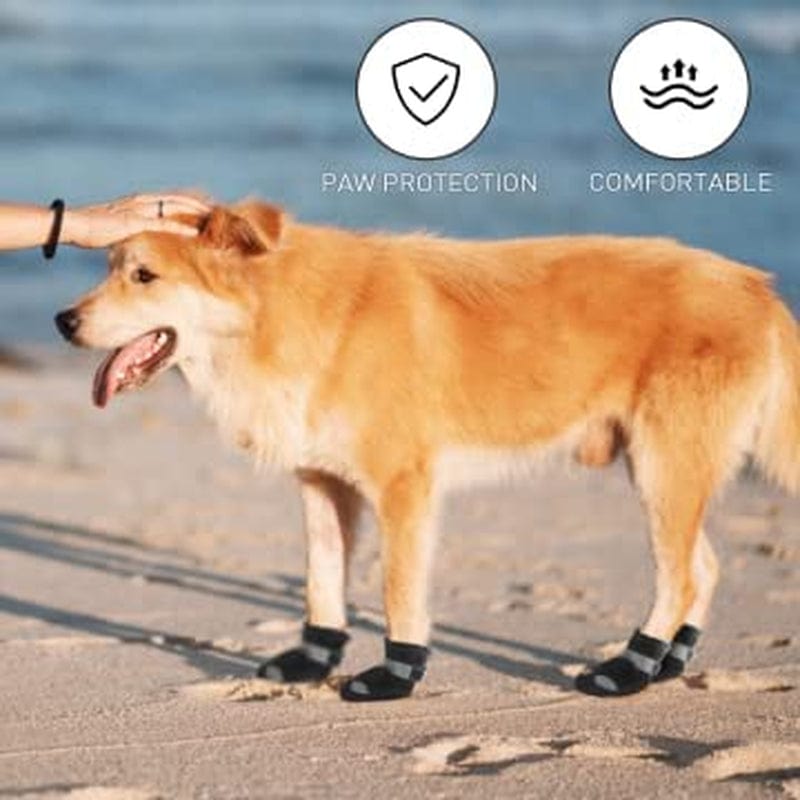 Waterproof Dog Shoes for Large Medium Dogs - Winter Snow Dog Booties Paw Protection with Adjustable Straps Rugged Anti-Slip Sole - Hiking Outdoors Pet Boots Paw Protectors Comfortable Animals & Pet Supplies > Pet Supplies > Dog Supplies > Dog Apparel Dociote   