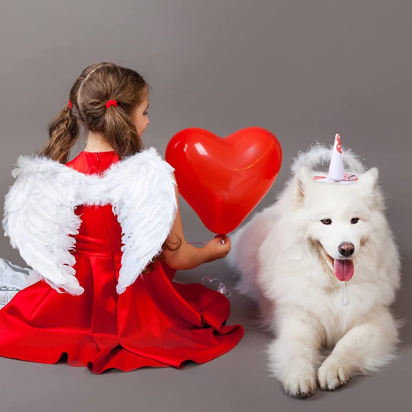 Weewooday 4 Pieces Valentine Day Dog Hats Pet Hats for Small Medium Dog Clothes Birthday Party Wedding Valentine Day Cosplay, 4.7 X 4 Inch Animals & Pet Supplies > Pet Supplies > Dog Supplies > Dog Apparel Weewooday   