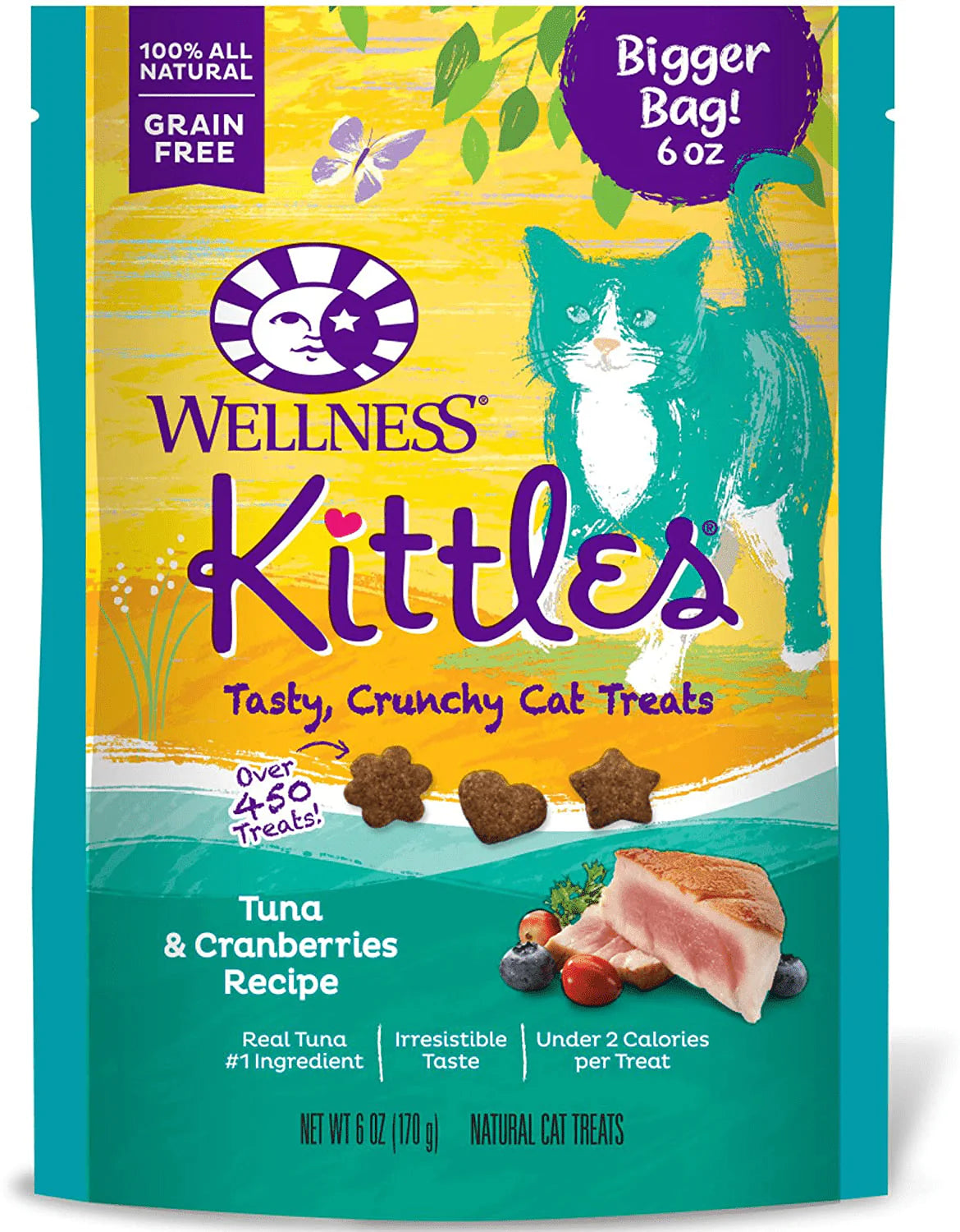 Wellness Natural Pet Food Treat Animals & Pet Supplies > Pet Supplies > Cat Supplies > Cat Treats Wellness Natural Pet Food Tuna & Cranberries 6 Ounce Bag (Pack of 1) 