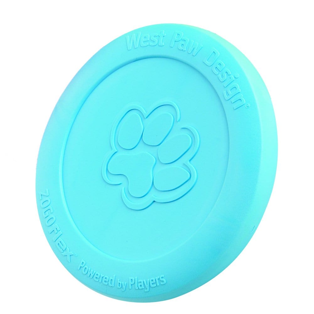 West Paw Zogoflex Zisc Large 8.5" Dog Toy Aqua Animals & Pet Supplies > Pet Supplies > Dog Supplies > Dog Toys West Paw   