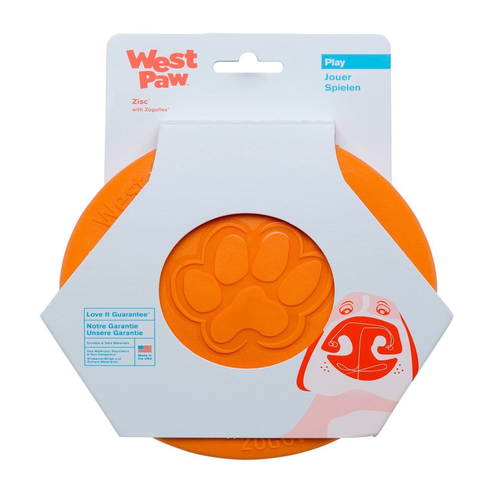 West Paw Zogoflex Zisc Large 8.5" Dog Toy Aqua