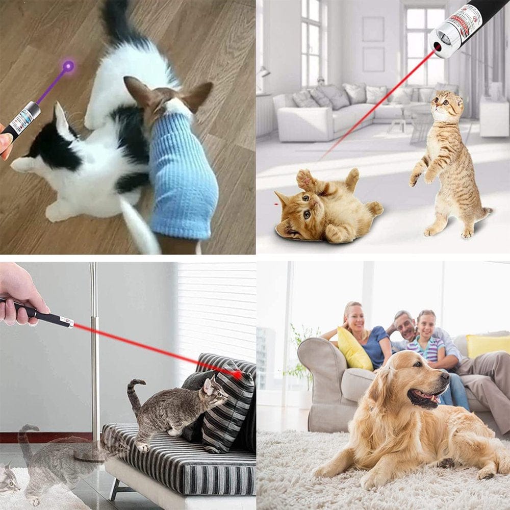 WEWE Laser Pointer, Cat Laser Toys, Cat Toys, 3 Packs, 900Mile Strong Pointer Pen, Multi Purpose, (Red, Green, Purple) Animals & Pet Supplies > Pet Supplies > Cat Supplies > Cat Toys 601480514900   