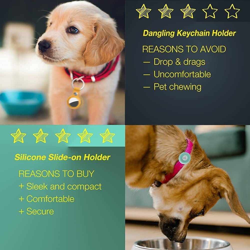 Case-Mate Airtag Dog Collar Holder - Water Resistant Airtag Holder Tag -  Lightweight, Protective Airtag Case For Dog Collar - Pet Collar Airtag Loop  