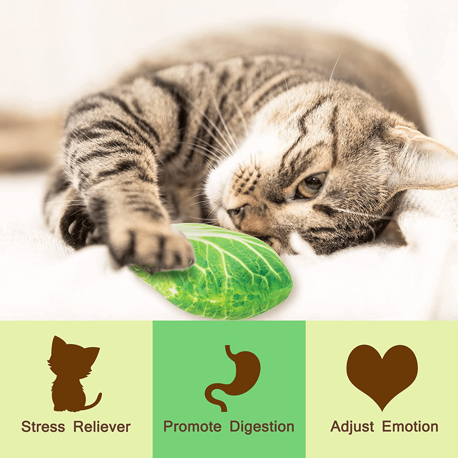 Whaline 6Pcs Catnip Cat Toys Catmint Plush Interactive Pillows Cat Chew Bite Kick Toy Vegetables Theme Teeth Cleaning Teeth Grinding Toy for Cats Kitten Gift Boredom Relief Supplies Animals & Pet Supplies > Pet Supplies > Cat Supplies > Cat Toys Whaline   
