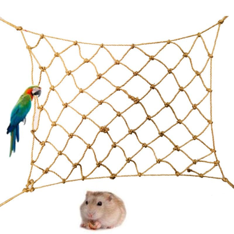 Wharick Parrot Cage Net Toy Bird Hanging Climbing Swing Standing Hammock Pet Accessory Animals & Pet Supplies > Pet Supplies > Bird Supplies > Bird Cage Accessories Wharick   