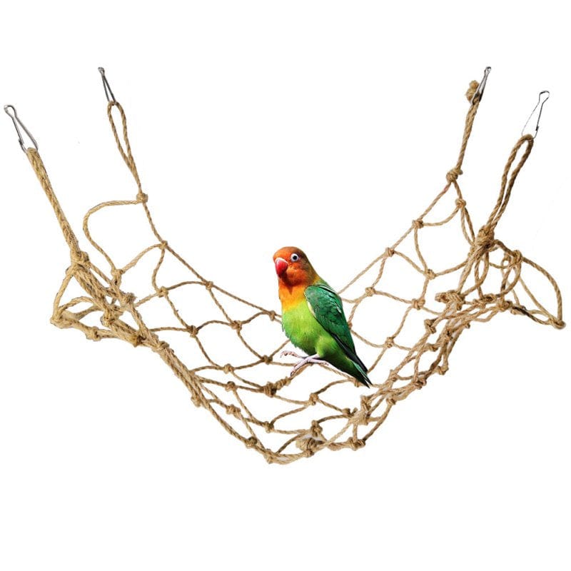 Wharick Parrot Cage Net Toy Bird Hanging Climbing Swing Standing Hammock Pet Accessory Animals & Pet Supplies > Pet Supplies > Bird Supplies > Bird Cage Accessories Wharick   