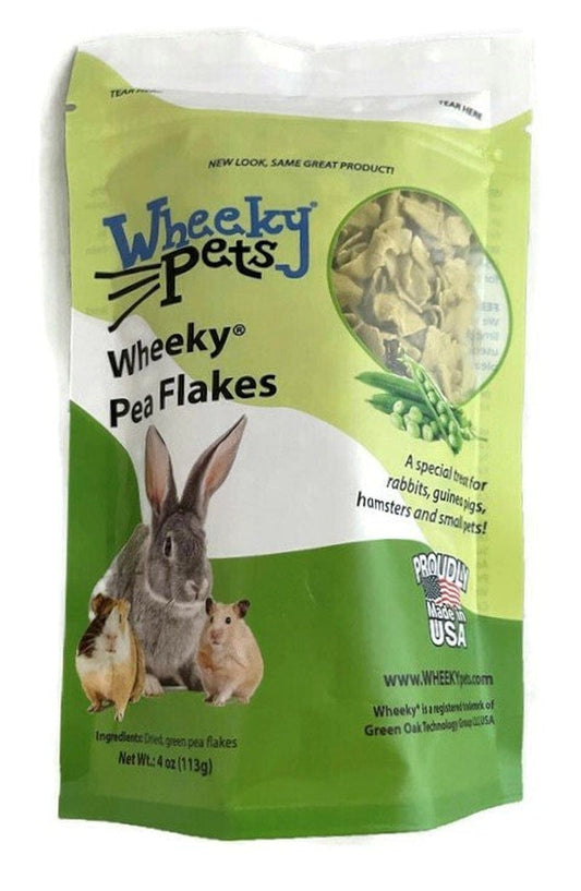 Wheeky Pea Flakes - a Special Treat for Rabbits, Guinea Pigs, Hamsters and Small Pets, 4 Oz. Bag Animals & Pet Supplies > Pet Supplies > Small Animal Supplies > Small Animal Treats Wheeky Pets   