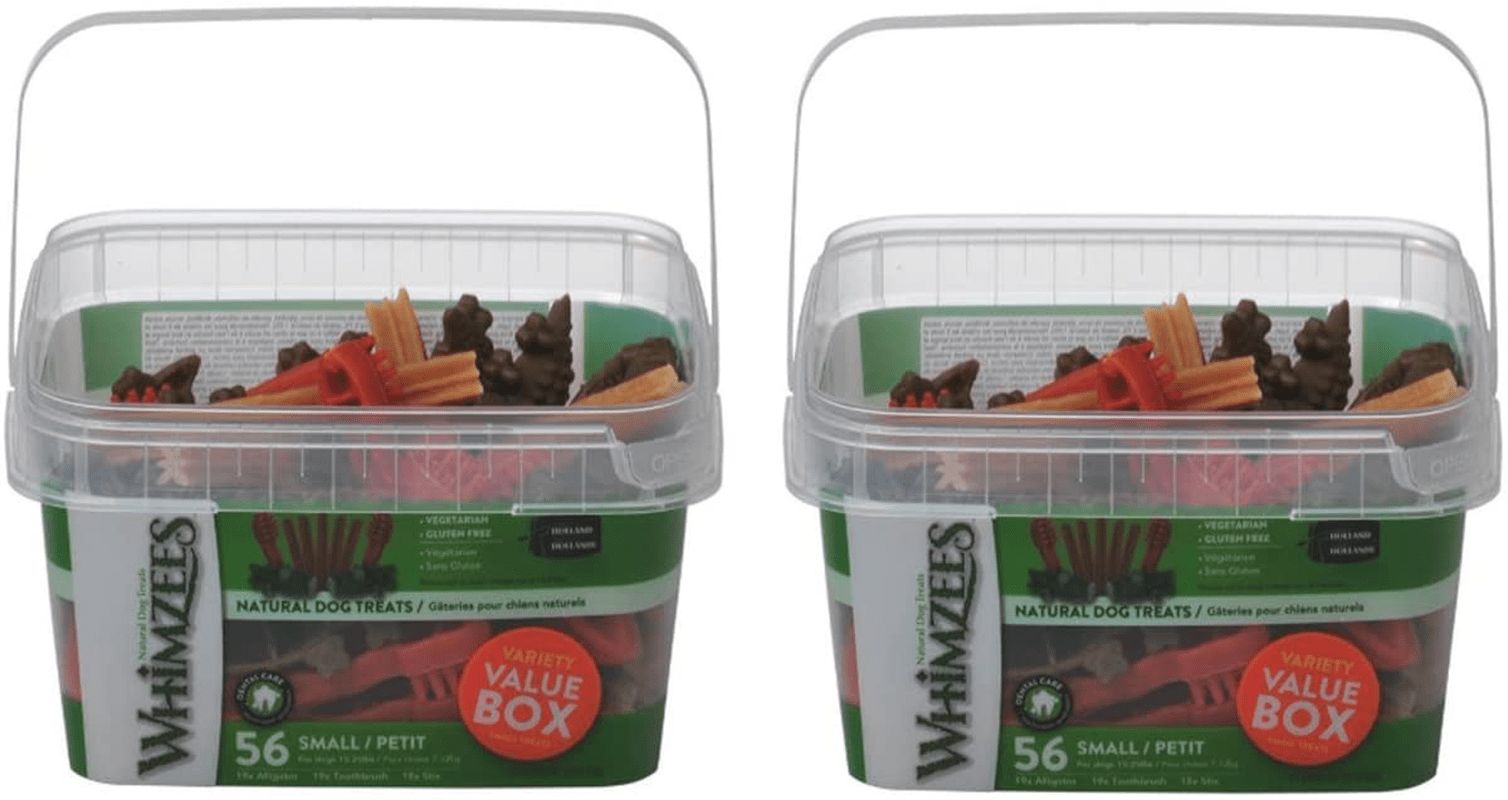 Whimzees Small Variety Dog Treats Container (2-Pack) Animals & Pet Supplies > Pet Supplies > Dog Supplies > Dog Treats Whimzees   