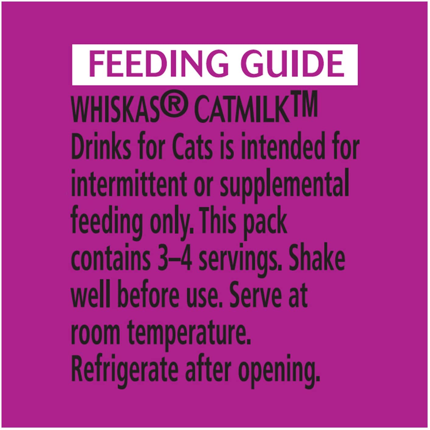 WHISKAS CATMILK plus Drink for Cats and Kittens 6.75 Ounces (Eight 3-Count Boxes) Animals & Pet Supplies > Pet Supplies > Cat Supplies > Cat Treats Whiskas   