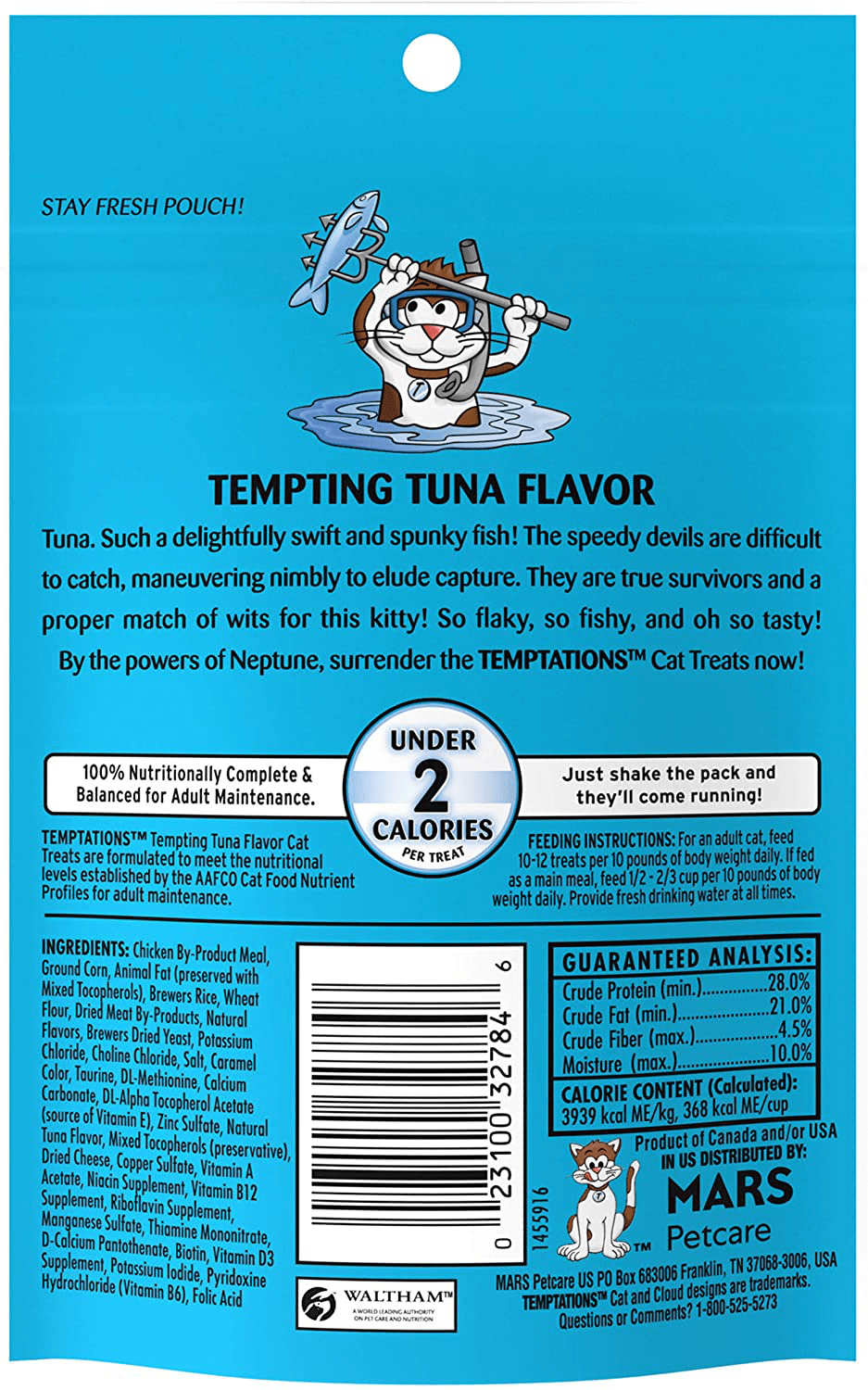 Whiskas Classic Temptations Tempting Tuna, Cat Treats, 3 Oz