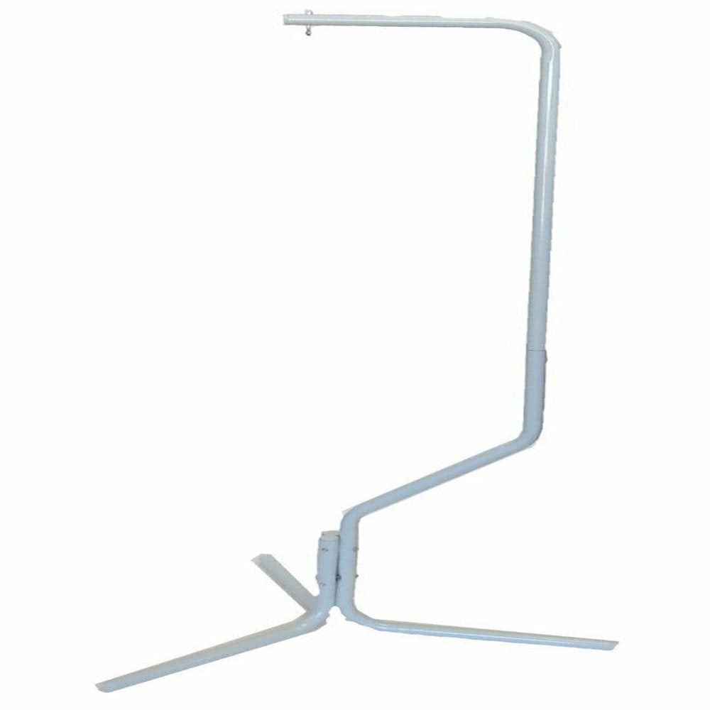 White Sturdy Tubular Steel Hanging Bird Cage 3 Leg Support Base Stand with Metal Hook Animals & Pet Supplies > Pet Supplies > Bird Supplies > Bird Cages & Stands Mcage   