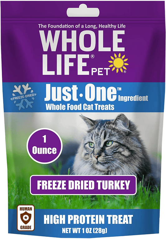 Whole Life Pet Products Just One Turkey Cat Treats Animals & Pet Supplies > Pet Supplies > Cat Supplies > Cat Treats Whole Life Pet Products blue/purple 1 Ounce (Pack of 1) 