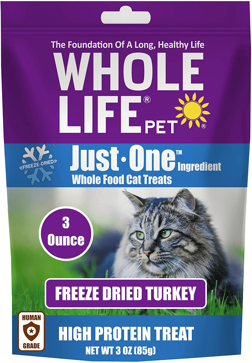 Whole Life Pet Products Just One Turkey Cat Treats Animals & Pet Supplies > Pet Supplies > Cat Supplies > Cat Treats Whole Life Pet Products blue/purple 3oz 