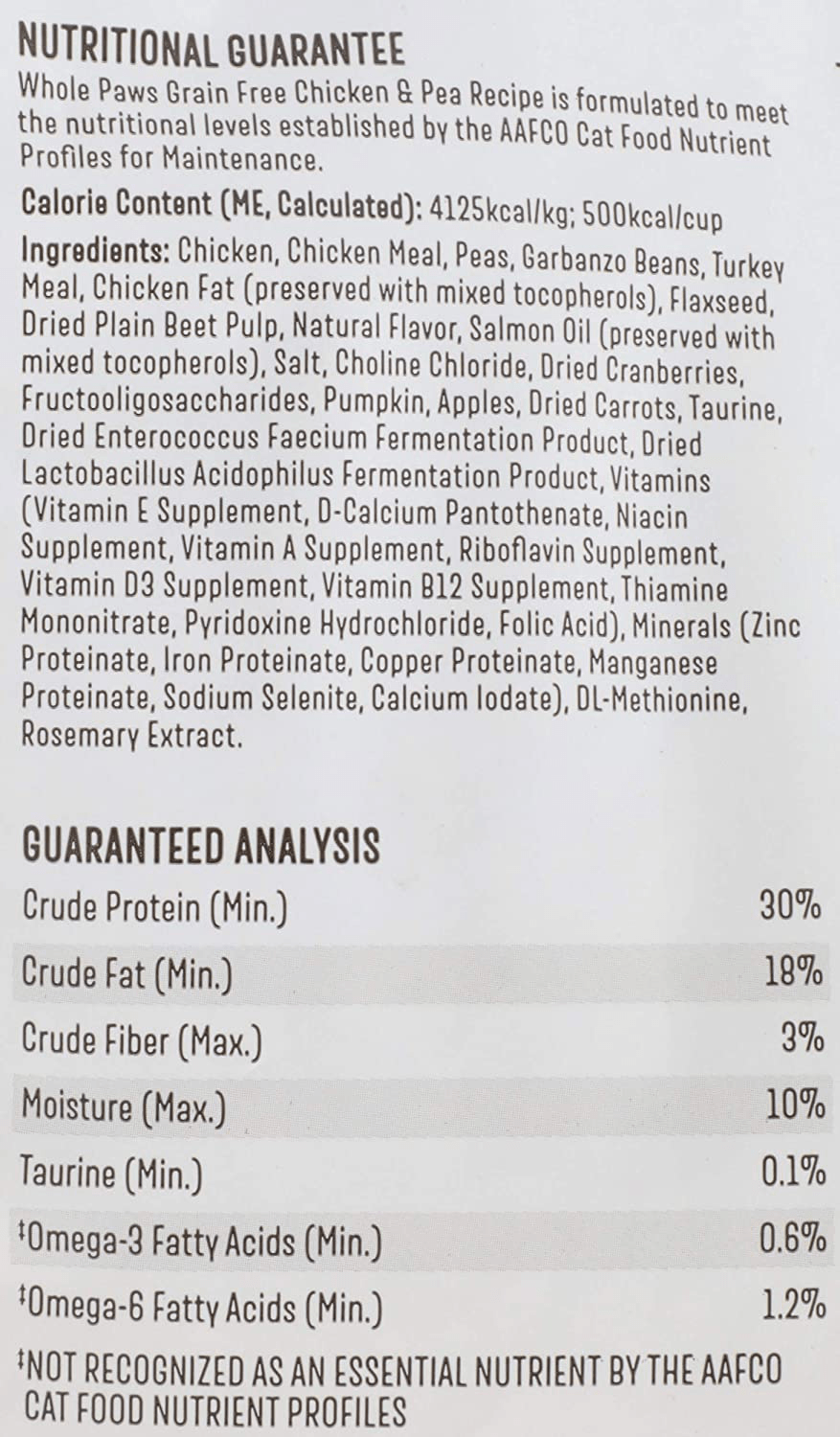 Whole Paws Cat Grain Free Chicken Recipe, 56 OZ Animals & Pet Supplies > Pet Supplies > Cat Supplies > Cat Treats WHOLE PAWS   