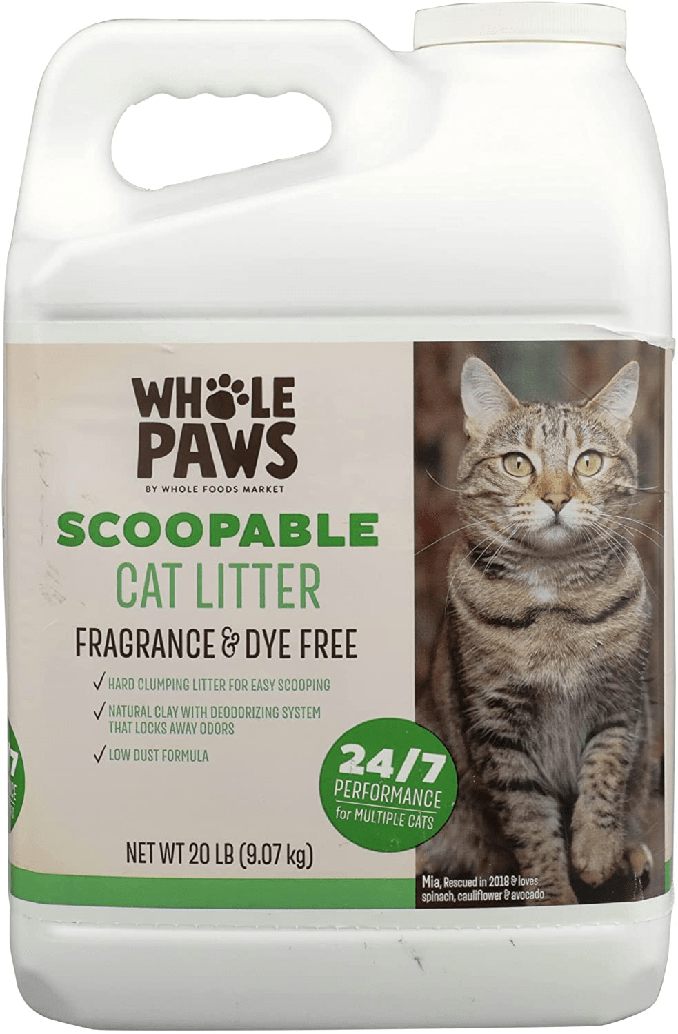 Whole Paws Scoopable Cat Litter, 320 OZ Animals & Pet Supplies > Pet Supplies > Cat Supplies > Cat Litter Whole Paws   