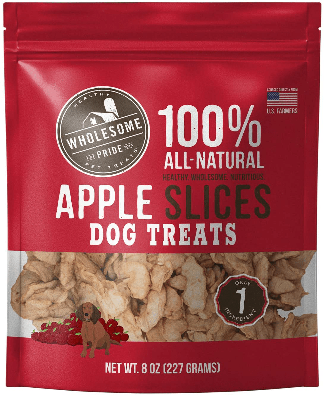 Wholesome Pride All-Natural Healthy Dog Treats Animals & Pet Supplies > Pet Supplies > Small Animal Supplies > Small Animal Treats Wholesome Pride Apple Slices Apple 8 Oz