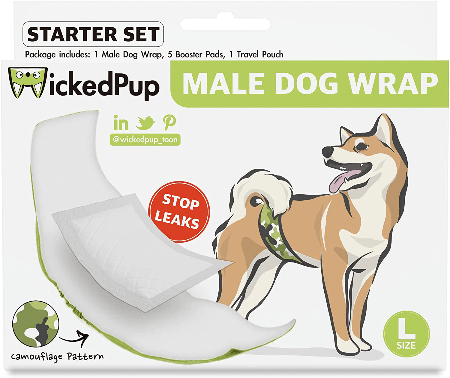 Reusable male online dog wraps
