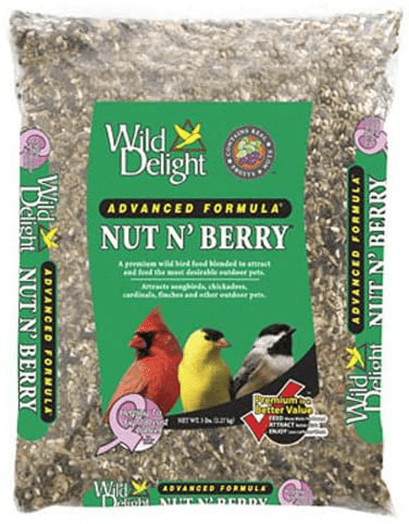 Wild Delight 366200 20-Pound Nut N-Berry Birdfood, 20 Lb Animals & Pet Supplies > Pet Supplies > Bird Supplies > Bird Food Wild Delight Birdfood Standard Packaging 5 lb