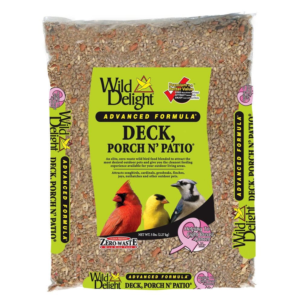 Wild Delight Advanced Formula Deck, Porch N’ Patio Bird Seed - 20Lb Bag Animals & Pet Supplies > Pet Supplies > Bird Supplies > Bird Food D & D Commodities Ltd   