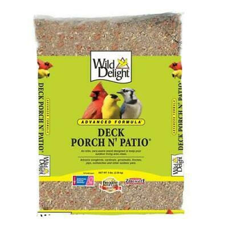 Wild Delight Advanced Formula Deck, Porch N’ Patio Bird Seed - 20Lb Bag Animals & Pet Supplies > Pet Supplies > Bird Supplies > Bird Food D & D Commodities Ltd 5 lbs  