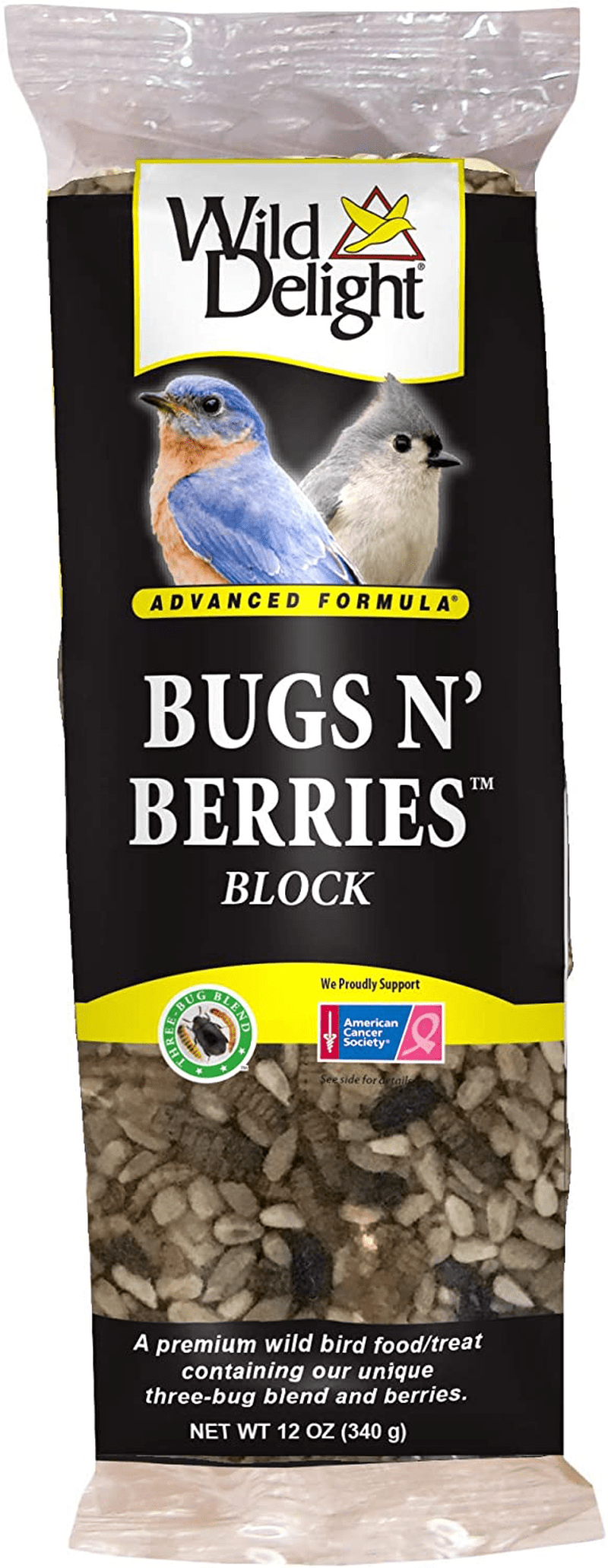 Wild Delight Bugs N' Berries Animals & Pet Supplies > Pet Supplies > Bird Supplies > Bird Food Wild Delight Block 12 oz 