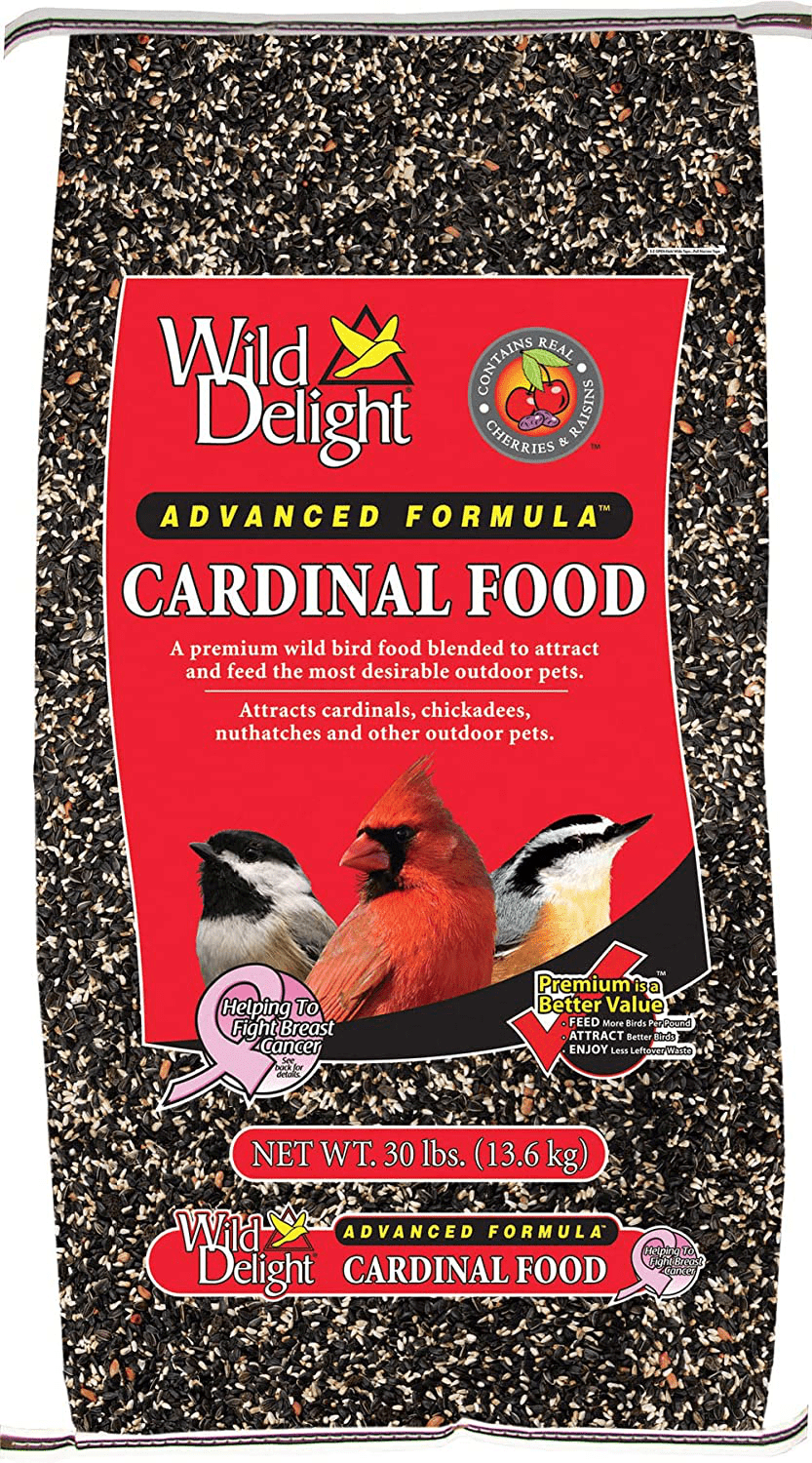 Wild Delight Cardinal Food, 7 Lbs Animals & Pet Supplies > Pet Supplies > Bird Supplies > Bird Food Wild Delight Advanced Formula Standard Packaging 30 lb